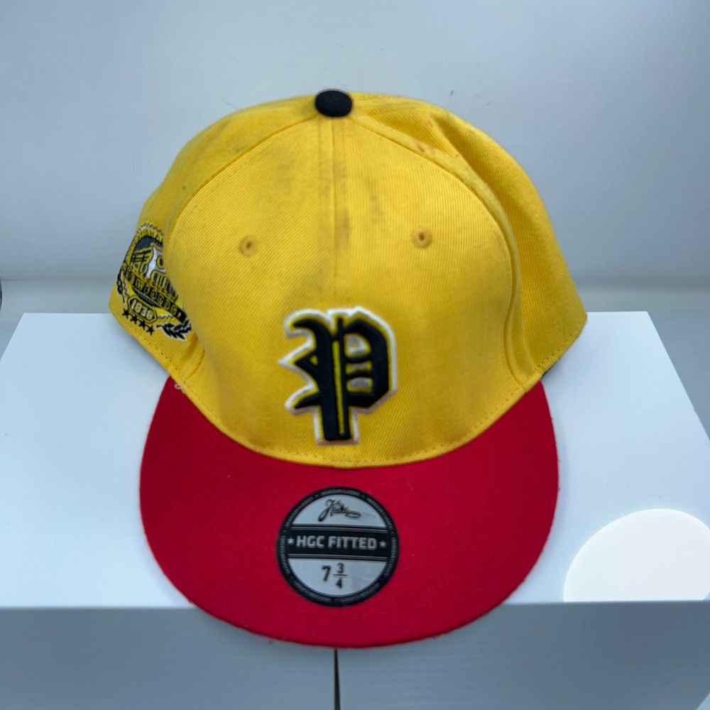 Headgear Classics Mens 7 3/4 Yellow Pittsburgh Crawfords Negro League Fitted Hat